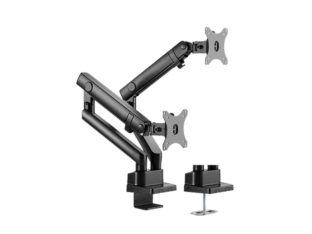 Twisted Minds TM-20-C012P Dual Slim Pole Mounted Spring Assisted Monitor Arm in Qatar Twisted Minds TM-20-C012P Dual Slim Pole Mounted Spring Assisted Monitor Arm in Qatar